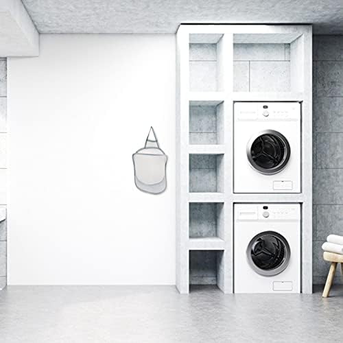 Alipis 4 PCs Bolsa Bolsa de lavar dobrável Dormitório Roupos de roupas domésticas Espaço de parede Malha de parede cesta de