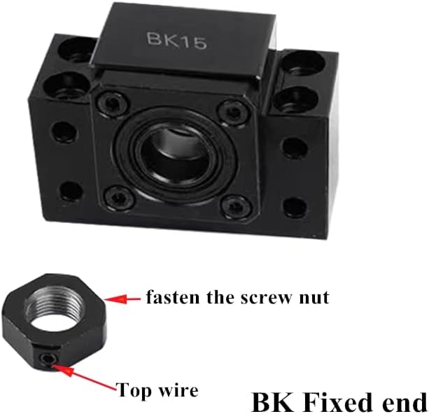 1set bk15/ bf15/ bkbf15 parafuso de bola suportes finais de rolamentos para suporte de parafuso de bola de peça CNC -