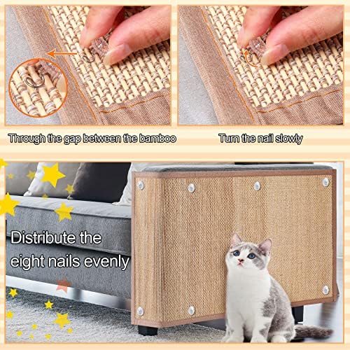 2 PCs CAT Protetor de mobília de arranhões CAT Protetor de sofá -sofá protetor para gatos Pets Pet Scratching para sofá, sofá, cadeira, instalação fácil