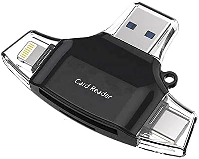 BOXWAVE SMART GADGET Compatível com DT Research DT382GL -TR - AllReader SD Card Reader, MicroSD Card Reader SD Compact USB para DT Research DT382GL -TR - JET BLACK