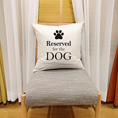 Reservado para a capa do travesseiro de cães, capa engraçada de travesseiro de cachorro, presente de decoração para cães, presentes
