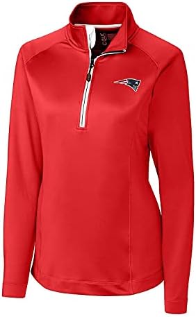 Cutter & Buck feminino NFL Jackson Half-Zip Overknit Pullover Jacket