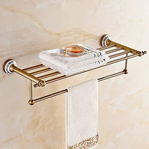 Omoons Towel Rack Espaço de alumínio Antique toalha de toalha Banheiro Prateleiras de banheiro Hardware de banheiro
