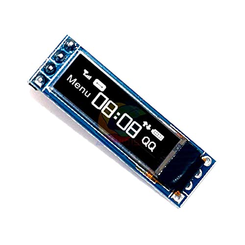 Módulo de exibição OLED de 0,69 polegadas de 4 pinos SSD1306 CHIP CONTROL 96X16 3-5.5V Interface IIC OLED Painel Adequado para Arduino