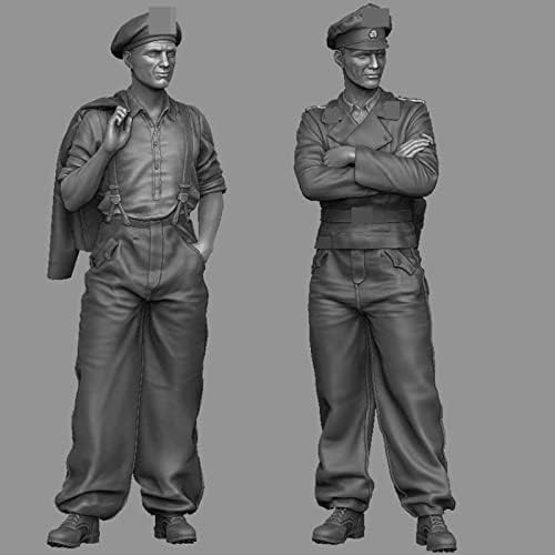 Goodmoel 1/35 WWII Tank Soldier Resina Figuras / Soldado Desmonte e Soldado Miniatura / HS-7815