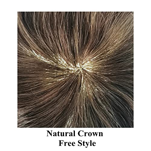 Singa de cabelos injetados de pele masculina Toupee 0,10-0,12mm Poly PU PU Wig para homens Black Brown Blonde Sistemas