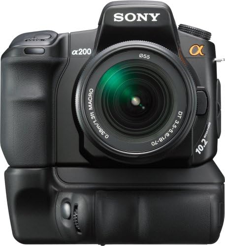 Sony Alpha A200K 10.2MP Digital SLR Kit com estabilização de imagem super estável com 18-70mm f/3.5-5.6 lente