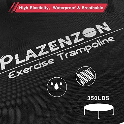 Plazenzon mini trampolim para fitness adultos, trampolim dobrável, trampolim interno com alça, rebote de 40/38 polegadas para o treino de adultos