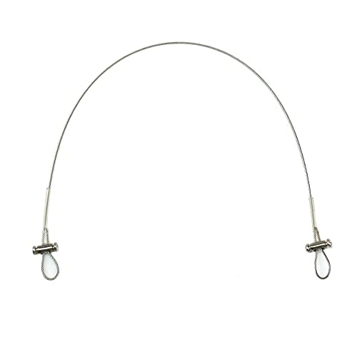 Santie 18-8 cordão de aço inoxidável, diâmetro da corda de 3/64 , 3 pés.