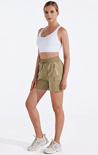 Shorts de carga de caminhada feminina de Maskert 5 7 9 shorts de golfe atléticos rápidos seco