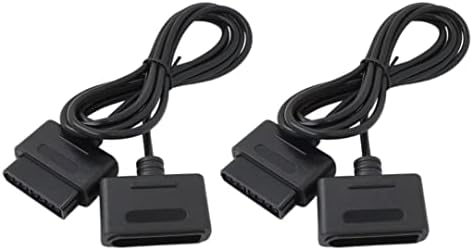 Adaptador de energia de 2 pés de 2 pés, Extensão de cabo Gamepad Game Controller Extension Substituição do cabo do cabo para Super Nintendo SNES