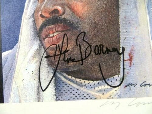 John Mackey Riggins Lem Barney assinou autografado 17x17 Print Photo 1992 Hof JSA - fotos da NFL autografadas