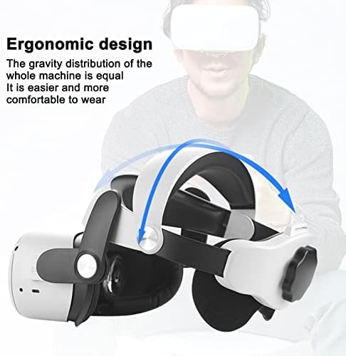 Alça da cabeça para Quest 2, Acessórios de cinta de cabeça de conforto de substituição e faixa de cabeça VR destacável