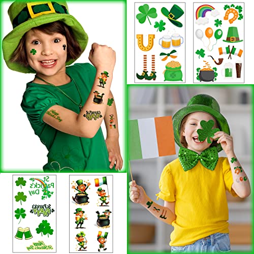30 folhas St Patricks Tattoos do Dia, JCFIRE ST PATRICKS DIA DIA GREEN GREEN SHAMROCK IRISH IRLANDE TATTOO STATERS, ST.Patrick's