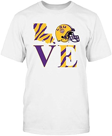 T -shirt de fanprint lsu tigres - amor lsu