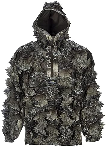 North Mountain Gear - Jaqueta de caça de camuflagem premium para homens - 1/2 zip com capuz