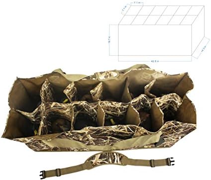 AUSCAMOTEK 12 saco de chamarizes de pato com aves aquáticas de caça à impressão de camuflagem cega