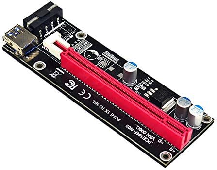 USB3.0 PCI-E 1x a 16x Adaptador de cartão RISER Extender RISER SATA-4PIN MOLE