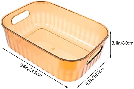 Revista zerodeko portador de plástico caixa de armazenamento organização de cozinha organização despensa cesta de cesta