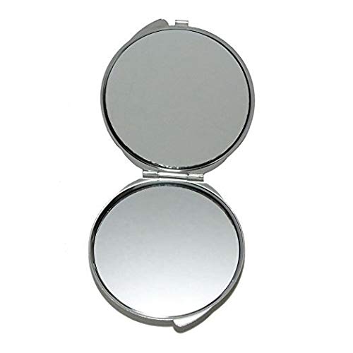 Espelho, espelho compacto, bulldog de praia animal, espelho de bolso, espelho portátil