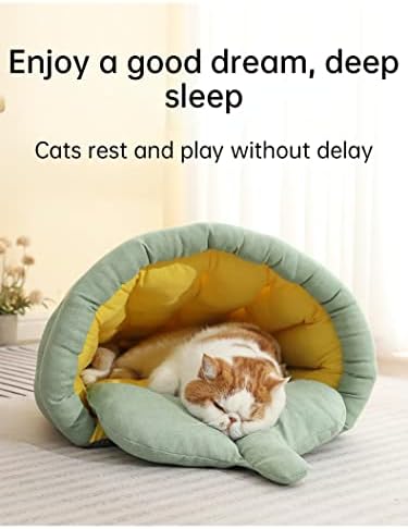 Ssdhua Autumn e Winter Cat Nest rabanete de gato em forma de milho fofo e confortável Casa de gato de animais de estimação quente