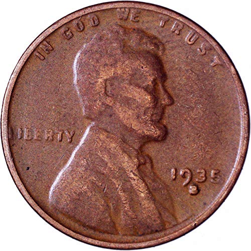 1935 S Lincoln Wheat Cent 1c