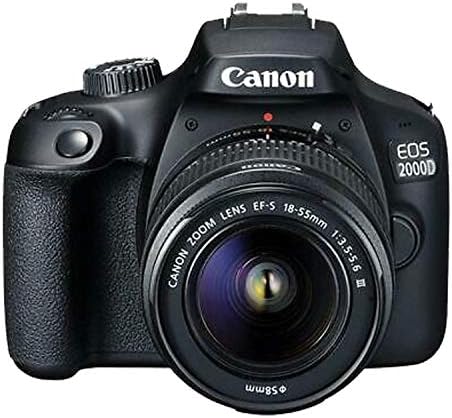 Canon EOS 2000d DSLR Camera Pacote com lente de 18-55mm | Wi-Fi interno | 24,1 MP CMOS Sensor | | Digic 4+ Image Processor