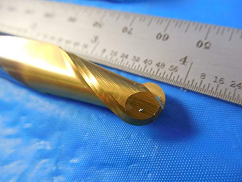 SGS 11mm diam, 25 mm de comprimento de corte 2 flauta acabamento de lata de lata de tampa de bola sólida de carboneto de flauta