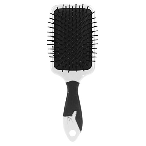 Escova de cabelo de almofada de ar vipsk, gato preto colorido de plástico, boa massagem e escova de cabelo anti -estática para