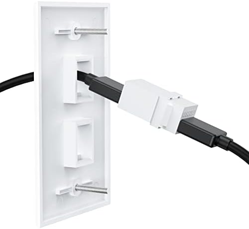 Mosimli USB 3.0 Keystone Jack insere 2-pacote, USB 2.0 para adaptadores USB fêmea a fêmea conector, o acoplador fêmea inserir porta de soquete do conector de snap-in