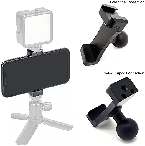LyCoGear Hovery Duty Aluminium Phone Portador com conexão de bola de 1 polegada compatível com Ram e Arkon 1 polegada para smartphones