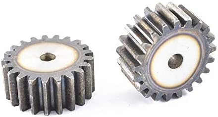 XMeifeits Industrial Gear 2pcs 1,5m 25teets engrenagem de esporão carbono 45# aço micro motor peças de transmissão de peças de engrenagem peças de acasalamento CNC Robot Acessórios