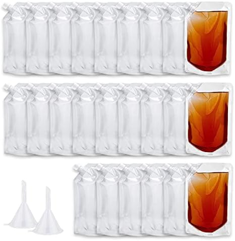 Kit de frascos de bebidas de cruzeiro ocultas, sacos de licor escondidos de plástico reutilizáveis ​​Sneak Alcot Rum Rum Runner Booze Botões de bebida para viagens de cruzeiro