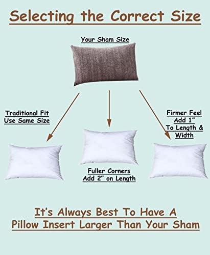 Pillowflex Premium Polyester Pillow Insert - 21 x37 lavável travesseiro de cama king -size de grande porte - grande retângulo sham sham sham - 1 travesseiro decorativo