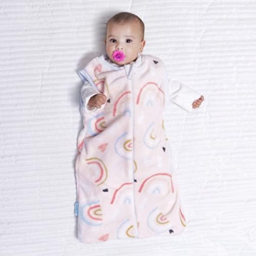 Chiqui Mundo Baby Sleep n 'Bagado de dormir macio com cobertor vestível de 0 a 12 meses