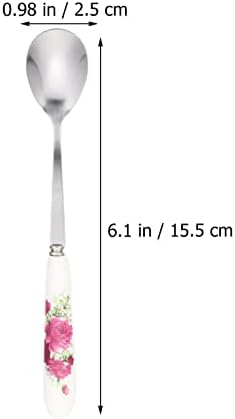 Upkoch 18 PCs Aperto gelado Bolo de mel chinês Falhe de aveia de cozinha sopa de flor Sopa de flores inoxidável Longo Creme caseiro