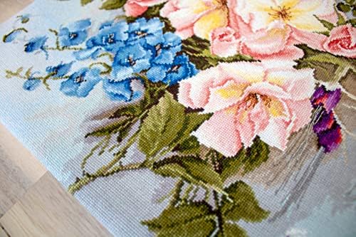 Luca-S Counted Stitch Kit Bouquet com sinos 38x31cm