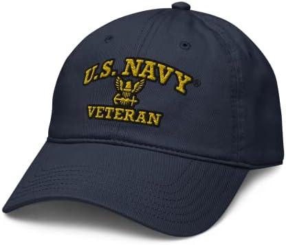 Veterano da Marinha dos Estados Unidos dos Estados Unidos dos EUA com Eagle Emblem Ajuste Baseball Chap