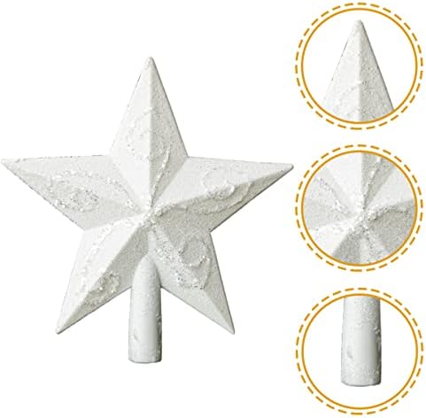 jojofuny decoração de férias ornamento estrela natal ornamentos de inverno plástico cotográfico cm decorações brilhantes