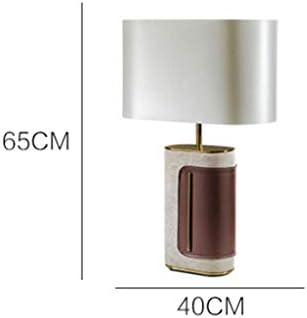 Zhaolei criativo simples sala de estar quarto lâmpada de mesa de couro criativo a cabeceira modelo lâmpada de mesa de mesa