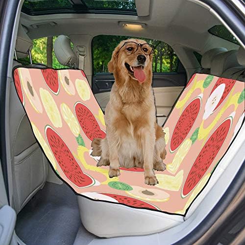 Enevotx Tampa de assento de cachorro Design personalizado estilo de fundo Flores imprimindo tampas de assento de carro para cães impermeável à prova d'áncio