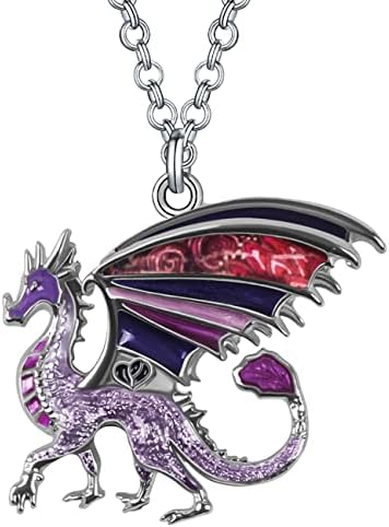 Dalane esmalte a novidade Dragon Dragon Dragon Dinosaur Pinging Charms Jewelry Gifts for Women Girls