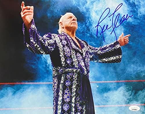 Ric Flair assinou autografado 11x14 foto JSA autêntica wwe wcw #1 - fotos de luta livre autografadas