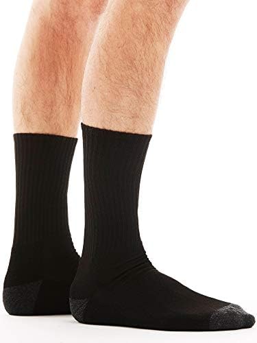 Bolter 18 Pacote de meias atléticas masculinas para o conforto inteiro totalmente sintético