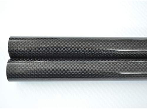 Tubo de fibra de carbono ABESTER 1PCS OD 14mm x ID 12mm x 1000mm 3k Pólo de haste embrulhado em rolagem lisa 3k