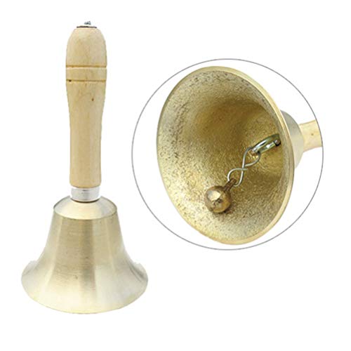 Gadpiparty Handle Rattle Christmas Hand Bell Jingle Sticker Shaker Rattle School Call Service Service Bell Kids Musical Toys for Christmas Party Favors