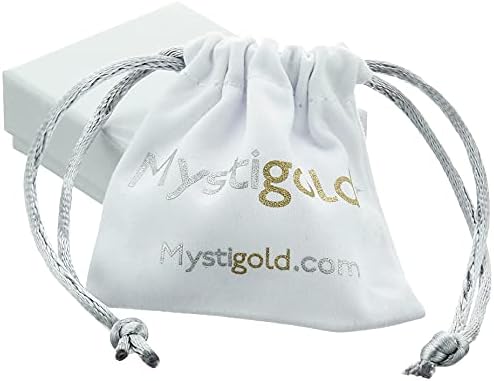 Mystigold Cross Pinging for Men and Women in 18k Gold Plated ou 925 Sterling Silver Plated Rhodium I Tamanho pequeno, médio,