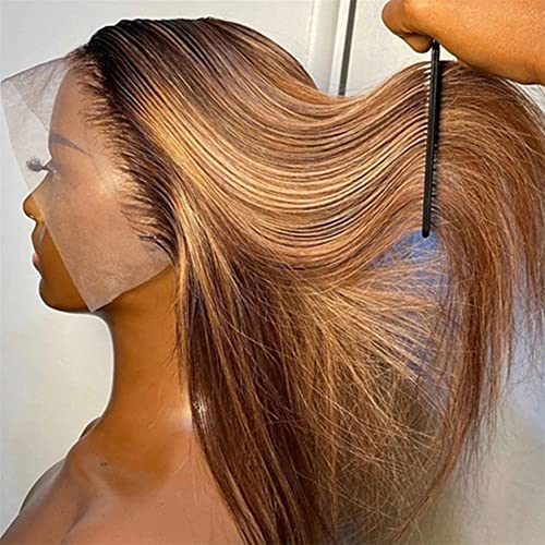 Alibeautia 13x5 HD Mel Loiro Loiro perucas frontais perucas de cabelo humano para mulheres negras 180 Densidade Destaque