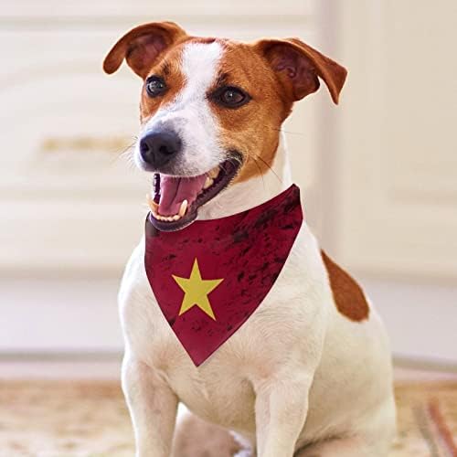 Presente vintage de cachorro do cachorro do cachorro do triângulo vietnamita de bandeira vietnamita para cães de cães de cães de cães de cães pequenos grandes animais de estimação