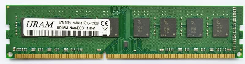 Memória da área de trabalho URAM 8GB DDR3L/DDR3 1600MHz PC3L-12800U 1.35V Dimm Samsung IC Ram Stick para atualização do